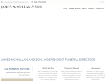 Tablet Screenshot of mcmullanfunerals.com